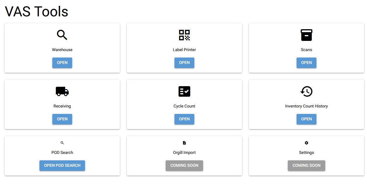 Old UI — Tools home